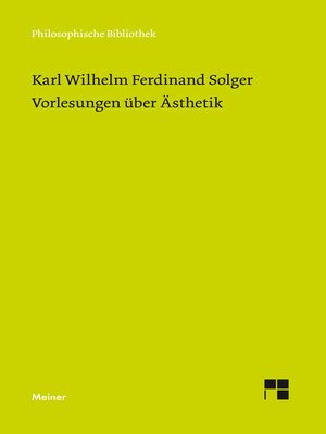 cover image of Vorlesungen über Ästhetik